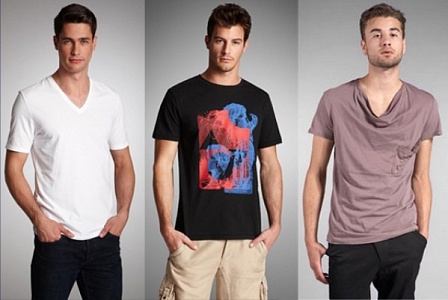 Какие бывают фасоны мужских футболок?